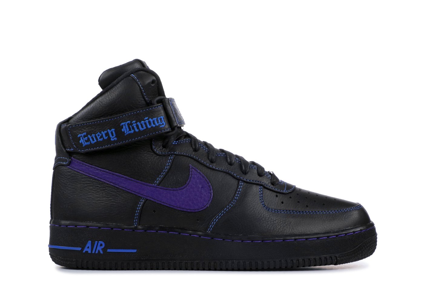 sneakers Nike Air Force 1 High x Vlone Black Purple