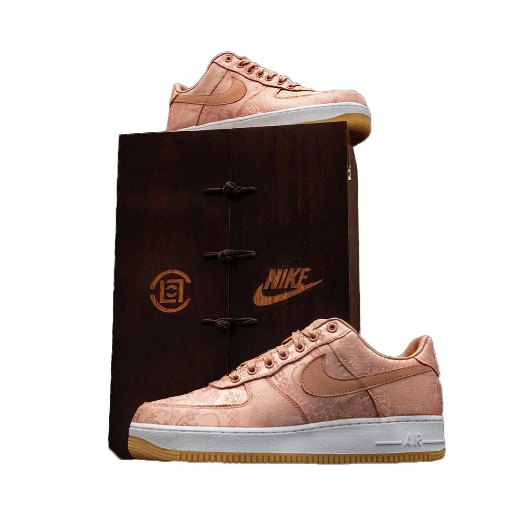 nike air force 1 low clot rose gold silk