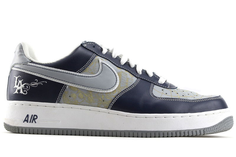 sneakers Nike Air Force 1 Mr Cartoon Blue Tattoo (Spiderweb)