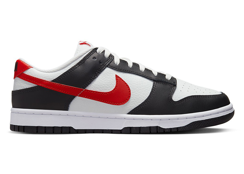 sneakers Nike Dunk Low Retro Red Swoosh Panda