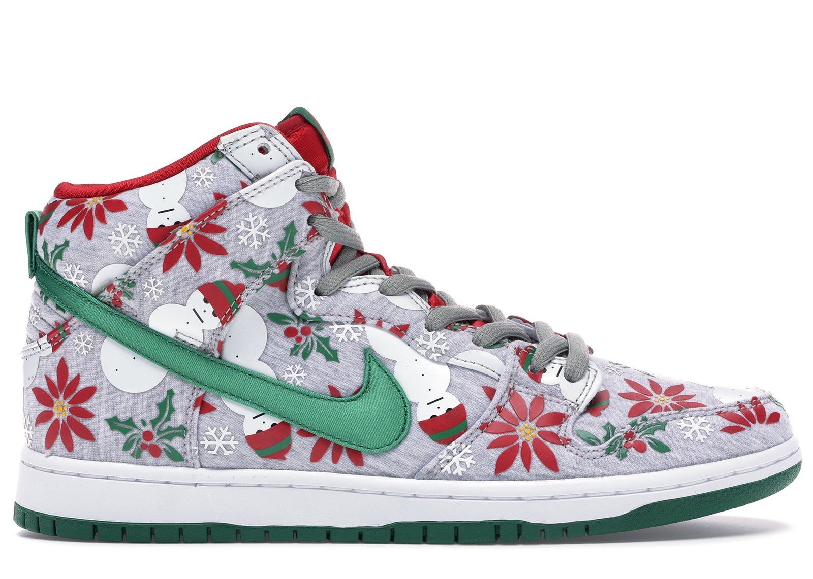 Nike SB Dunk High Concepts Ugly Christmas Sweater Grey sneakers