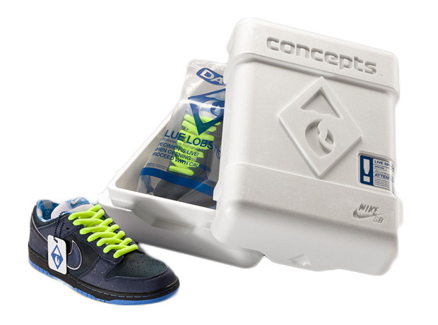 sneakers Nike SB Dunk Low Concepts Blue Lobster (Special Box)