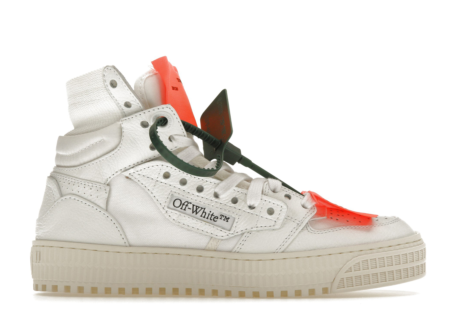 sneakers OFF-WHITE Off Court 3.0 Leather Canvas White White Orange (Women's)