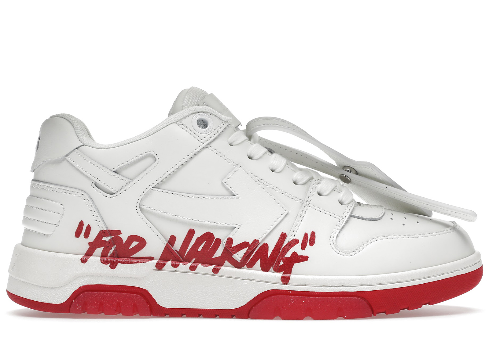sneakers OFF-WHITE Out Of Office "OOO" Low Tops For Walking White White Red SS22