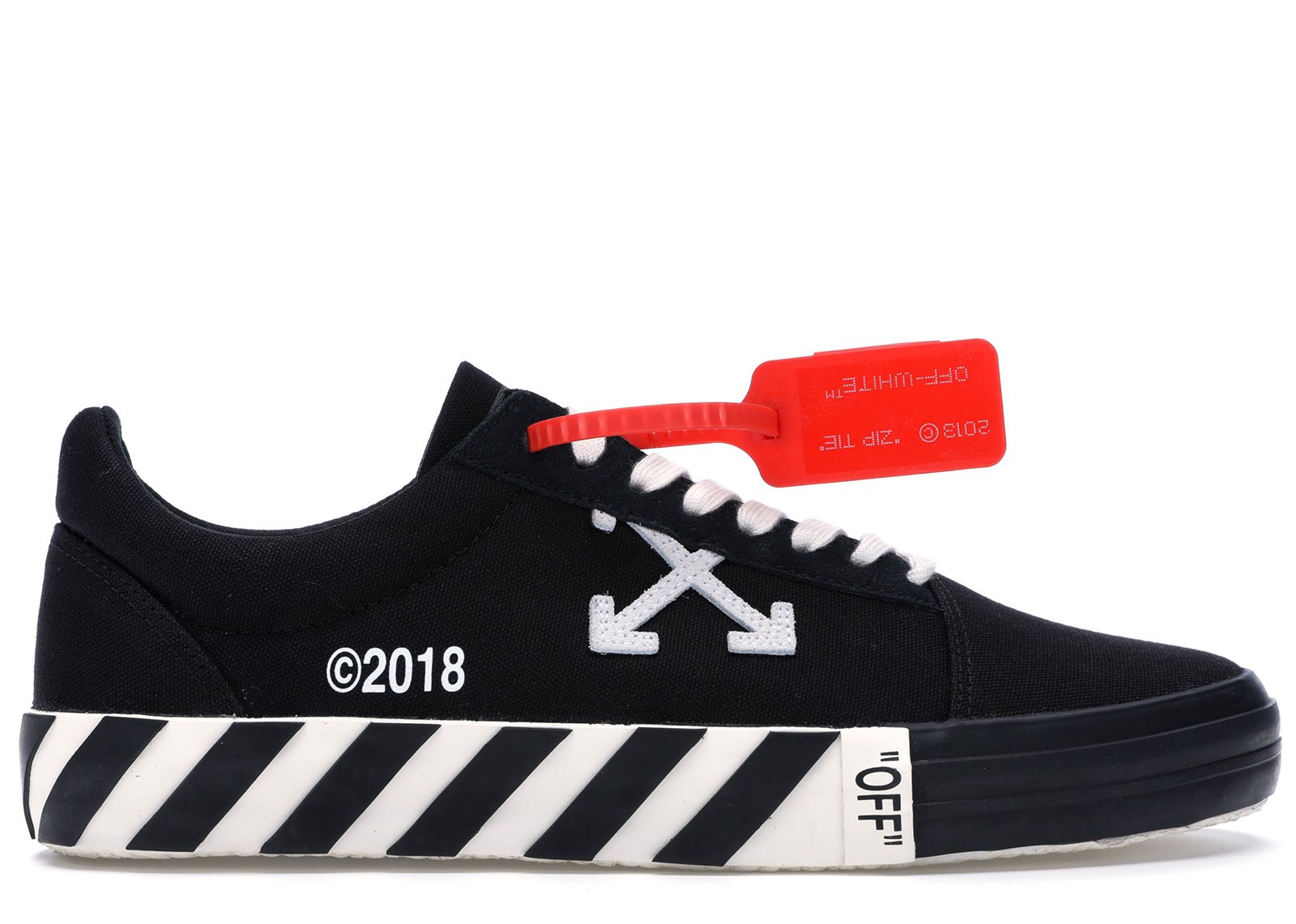 OFF-WHITE Vulc Low Black (Updated Stripes) sneakers