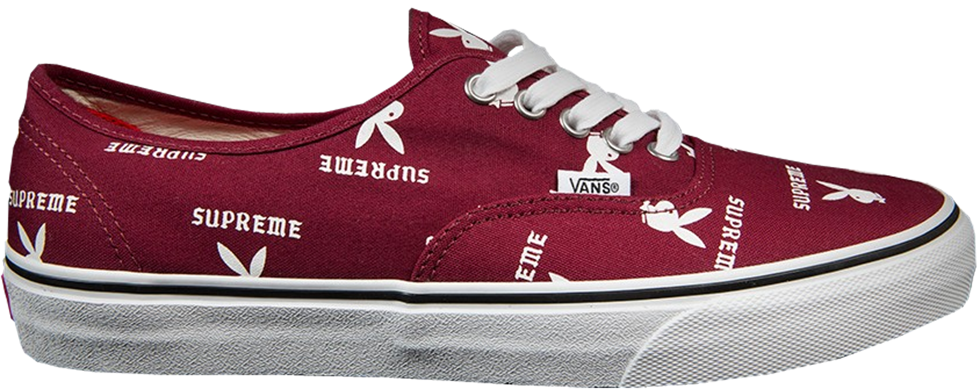 sneakers Vans Authentic Supreme x Playboy Burgundy