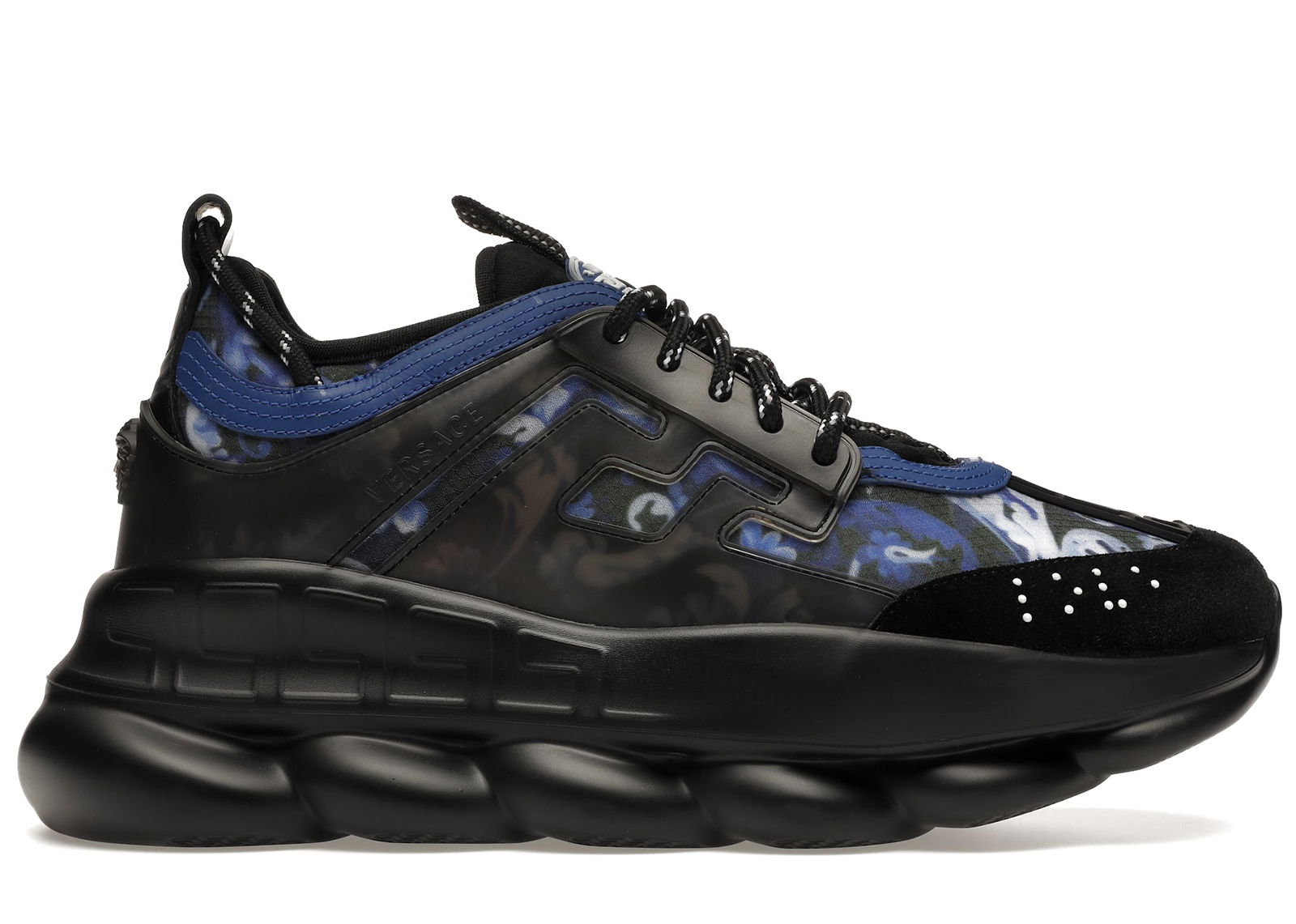 sneakers Versace Chain Reaction Baroccoflage Print Blue