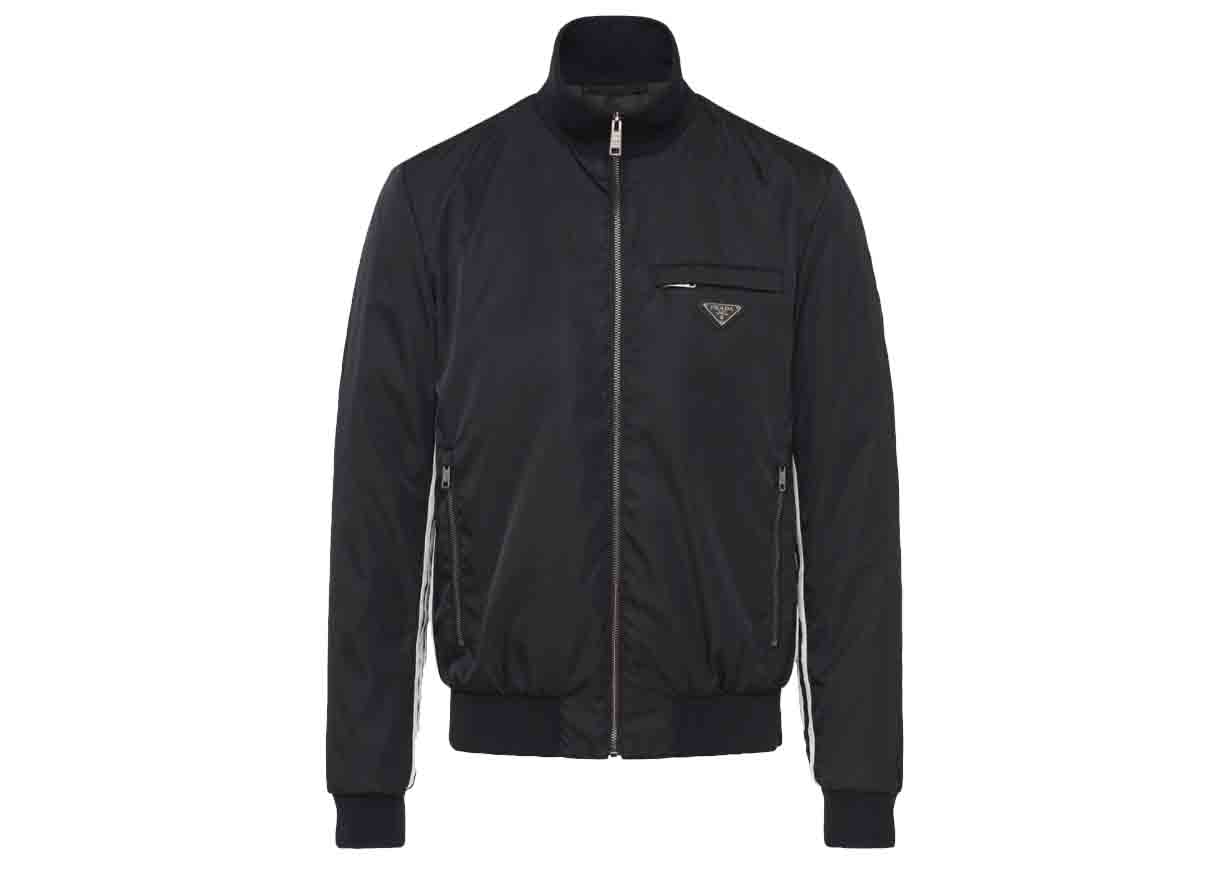 streetwear adidas for Prada Re-Nylon Track Jacket Black