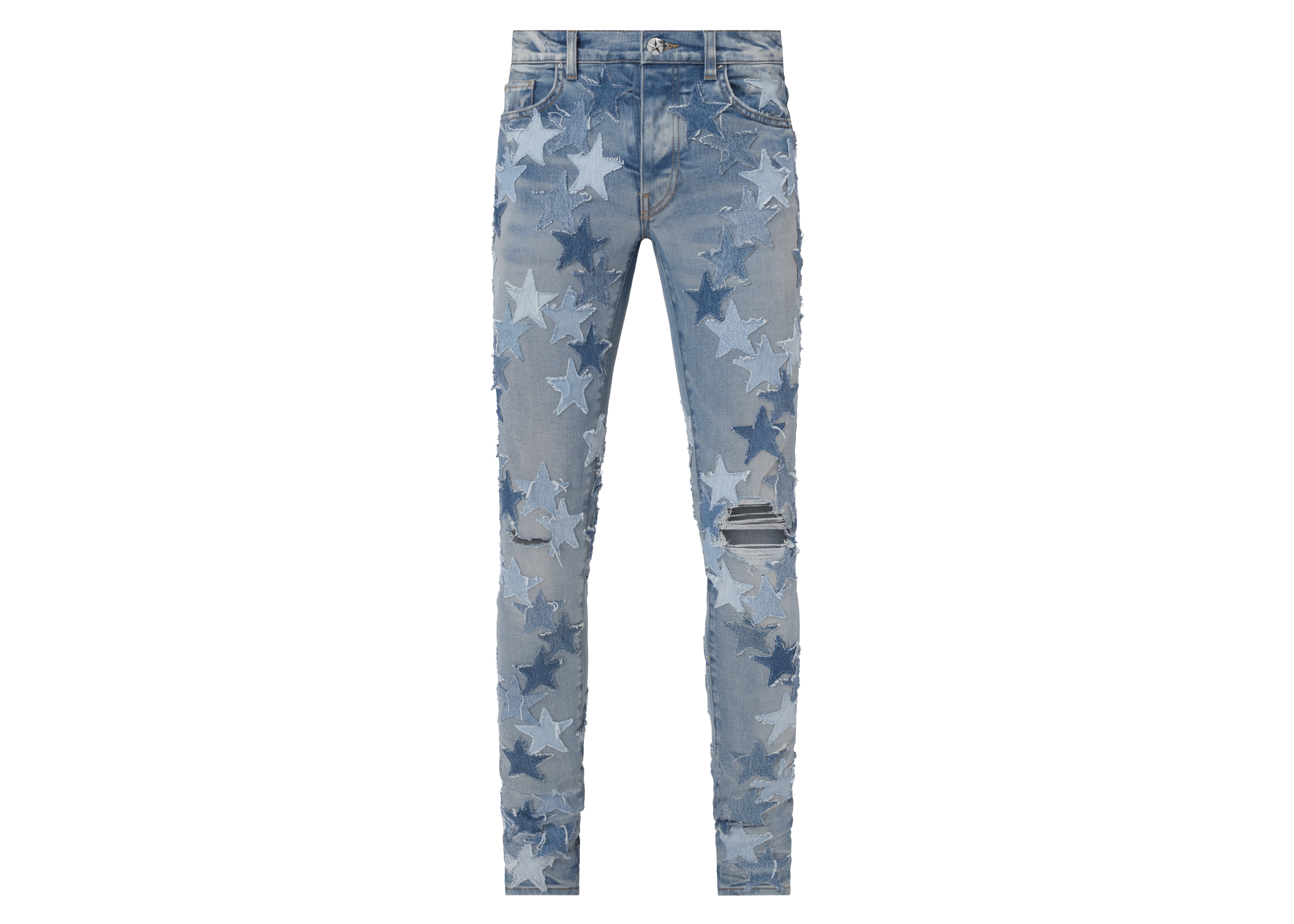 streetwear AMIRI Chemist Denim Stars Skinny Jean Clay Indigo