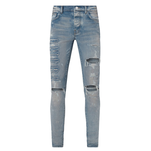 streetwear AMIRI Logo Applique Jeans Clay Indigo