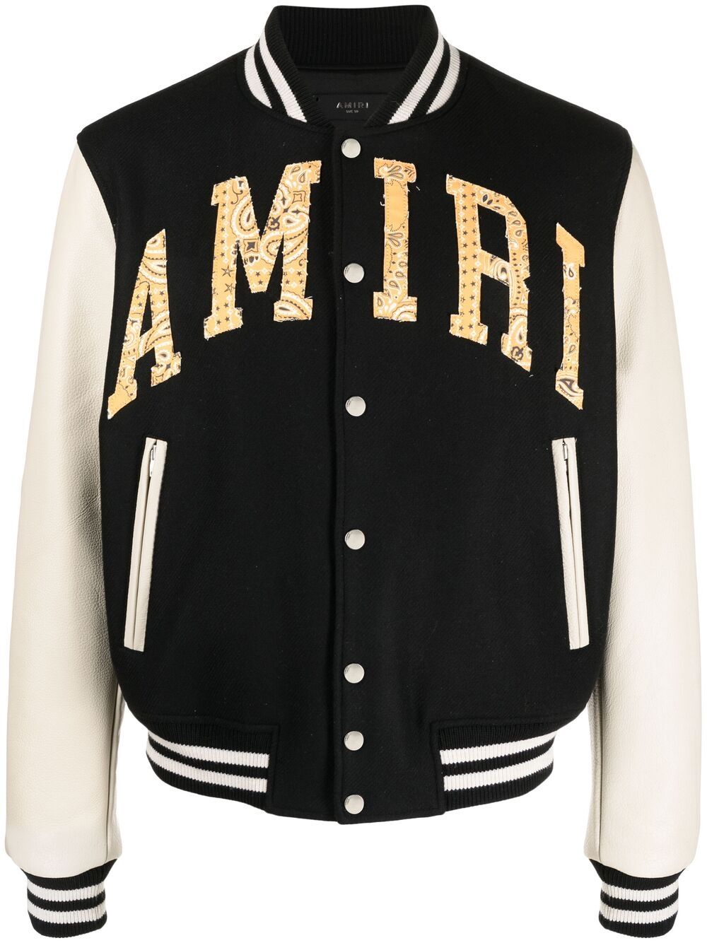 streetwear AMIRI Vintage Varsity Jacket Black