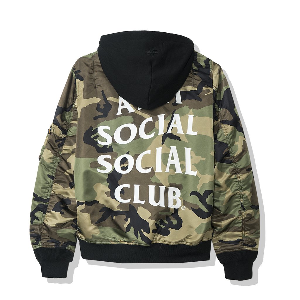 streetwear Anti Social Social Club Urus MA1 Jacket (FW19) Camo