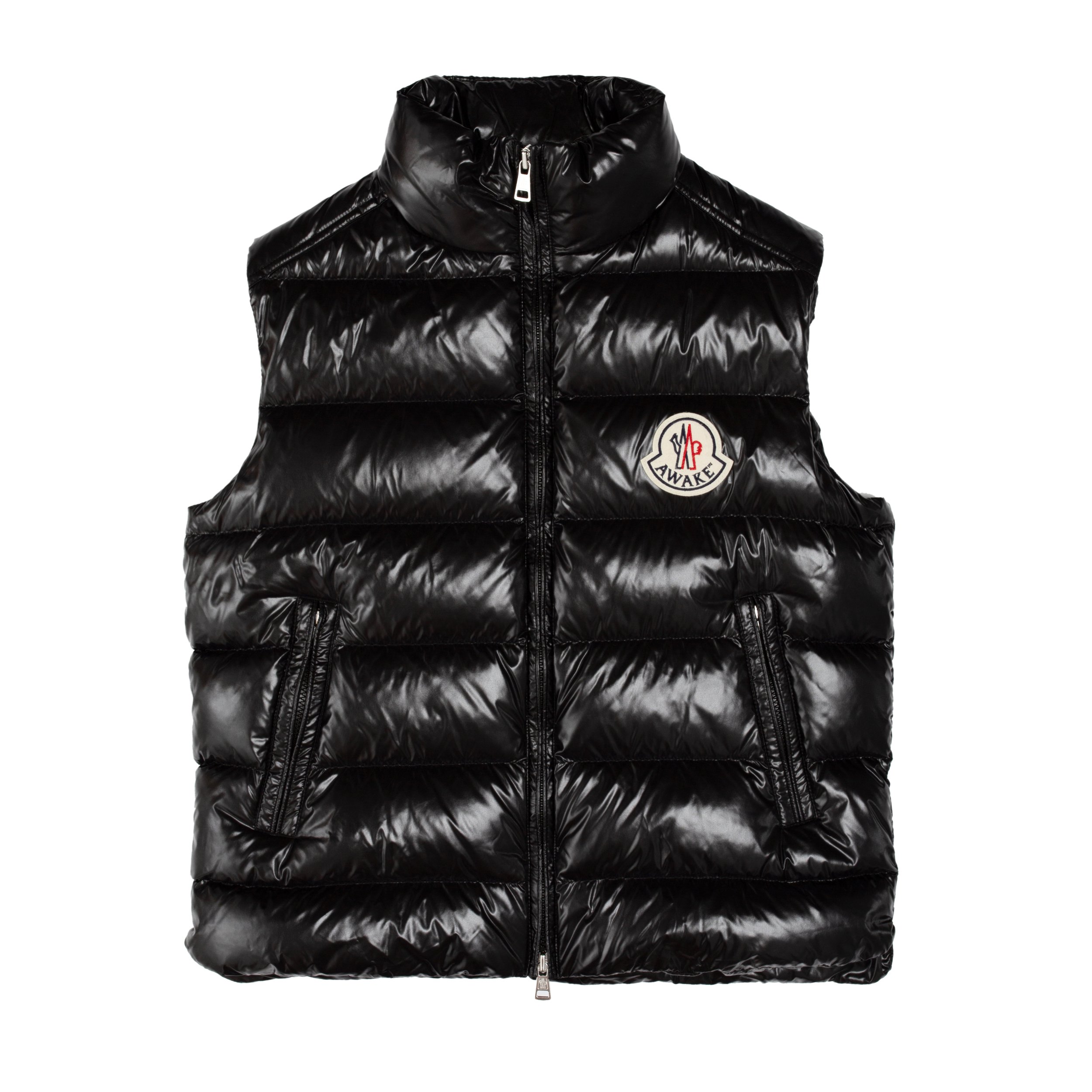 streetwear Awake x Moncler Parker Gilet Puffer Vest Black