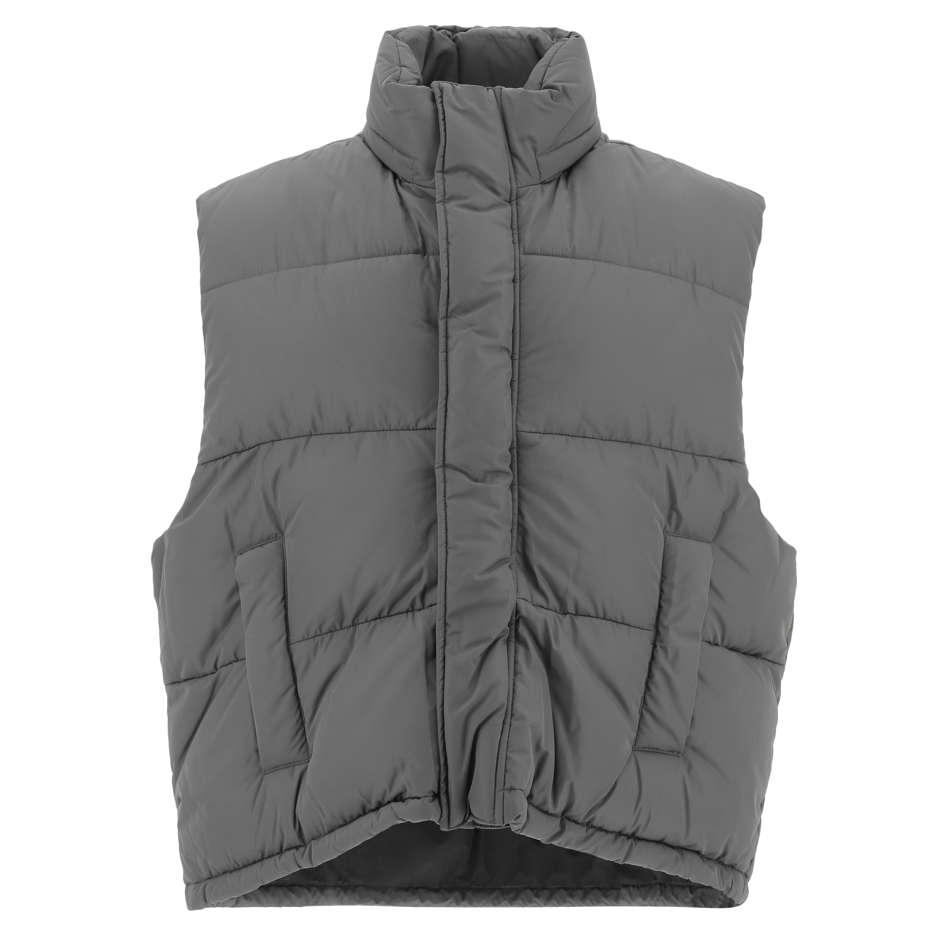 streetwear Balenciaga Sleeveless Cocoon Jacket Grey