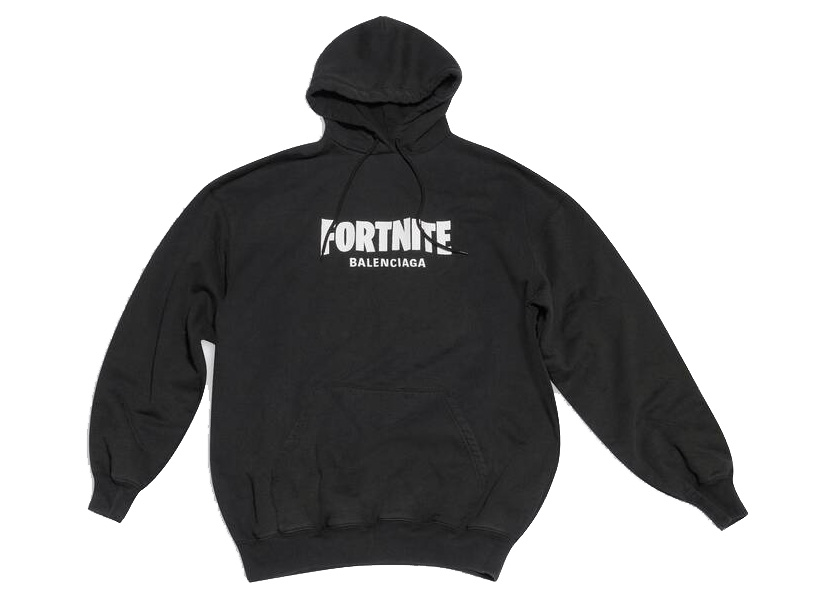 streetwear Balenciaga x FORTNITE©2021 Medium Fit Hoodie Black/White