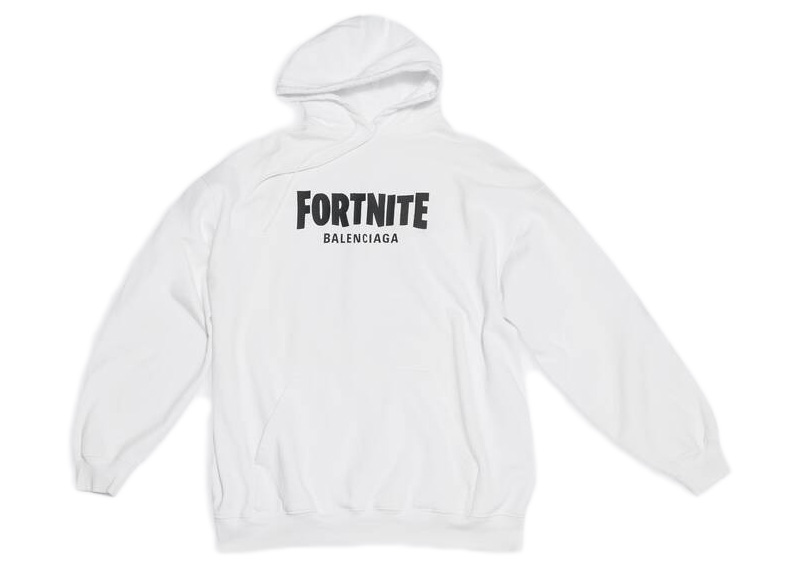 streetwear Balenciaga x FORTNITE©2021 Medium Fit Hoodie White