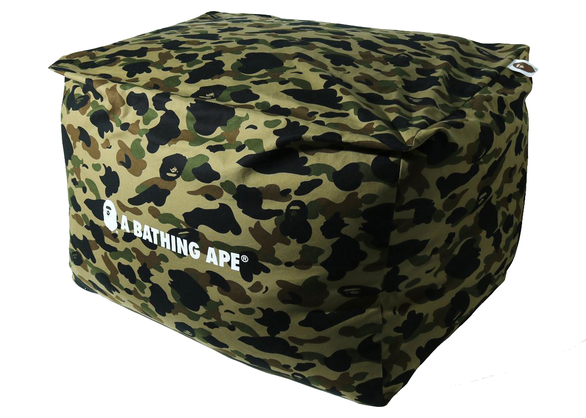 streetwear BAPE 1st Camo Relax Cushion Green