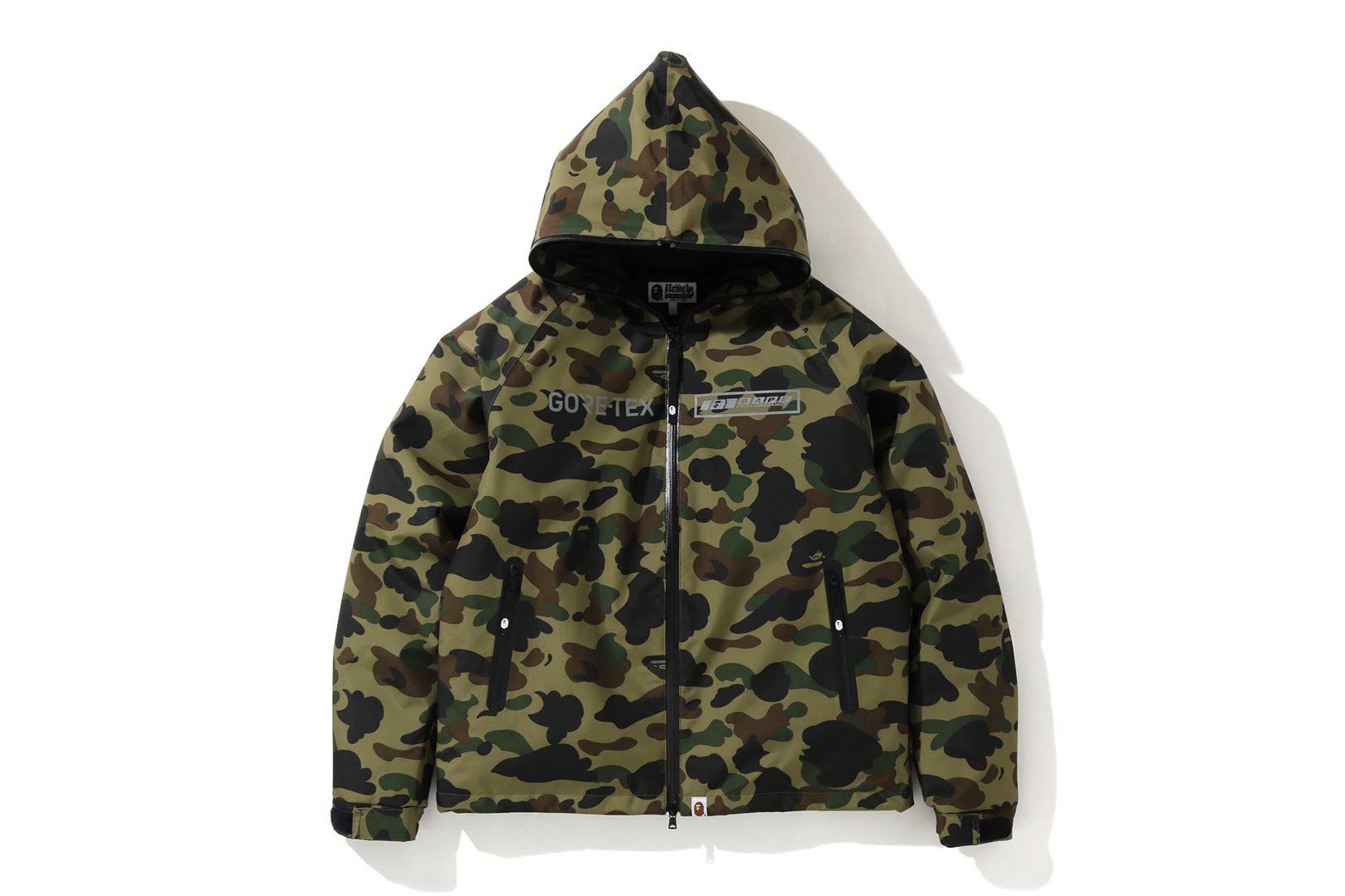streetwear BAPE Gore-Tex 1st Camo Hoodie Down Jacket Green