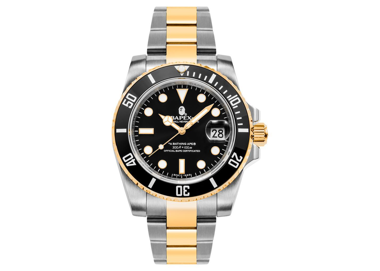 streetwear BAPE Type 1 BAPEX Watch (FW21) Gold