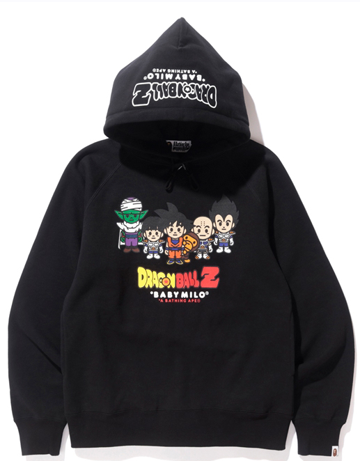 streetwear BAPE x Dragon Ball Z Pullover Hoodie Black