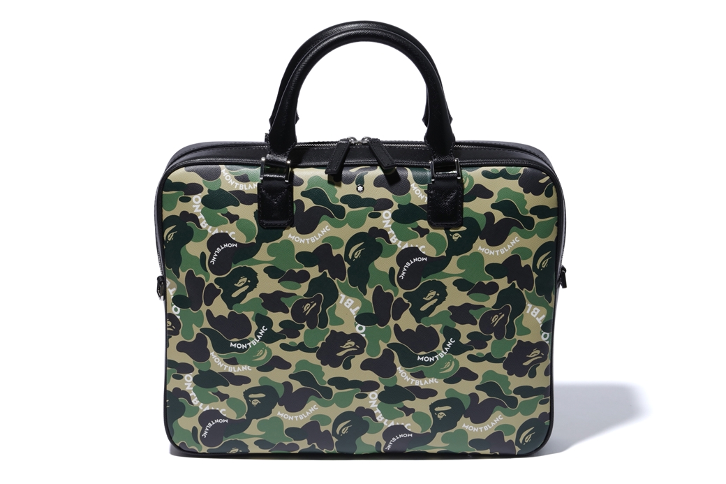 streetwear BAPE x Montblanc Documnet Case Green