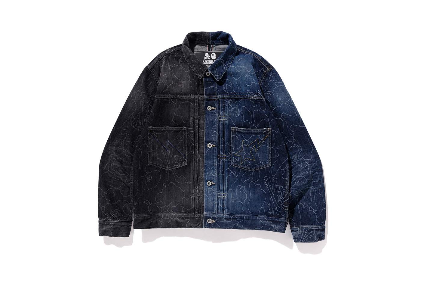 streetwear BAPE x Neighborhood Savage Stockman Jacket Black/Indigo