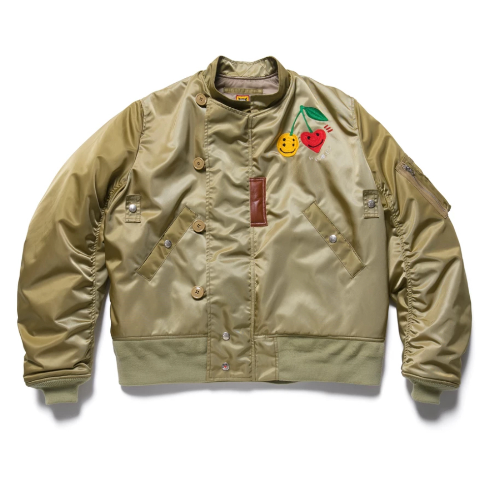 streetwear Cactus Plant Flea Market x Human Made We're Good! Flight Jacket Gold