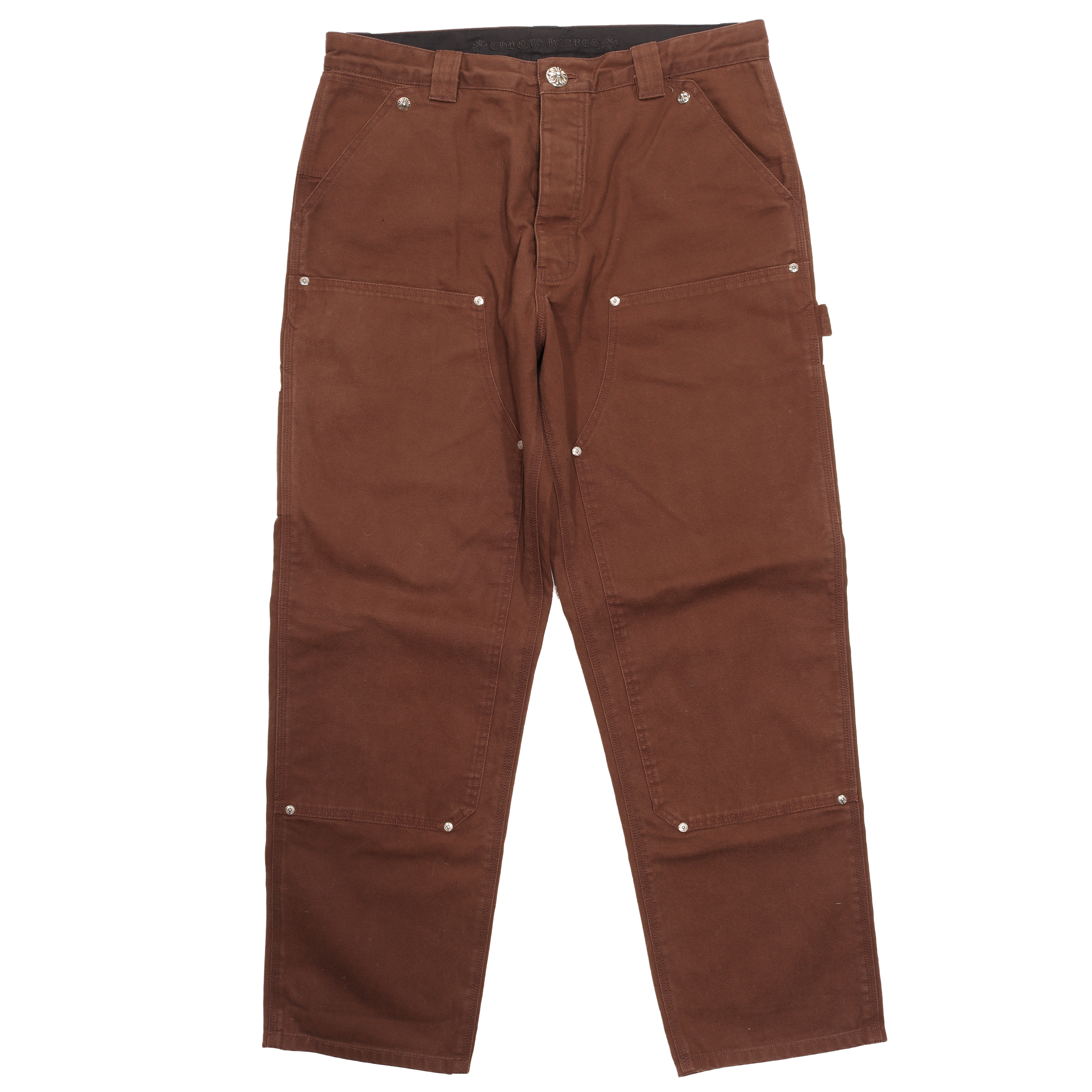 streetwear Chrome Hearts Carpenter Pants Brown