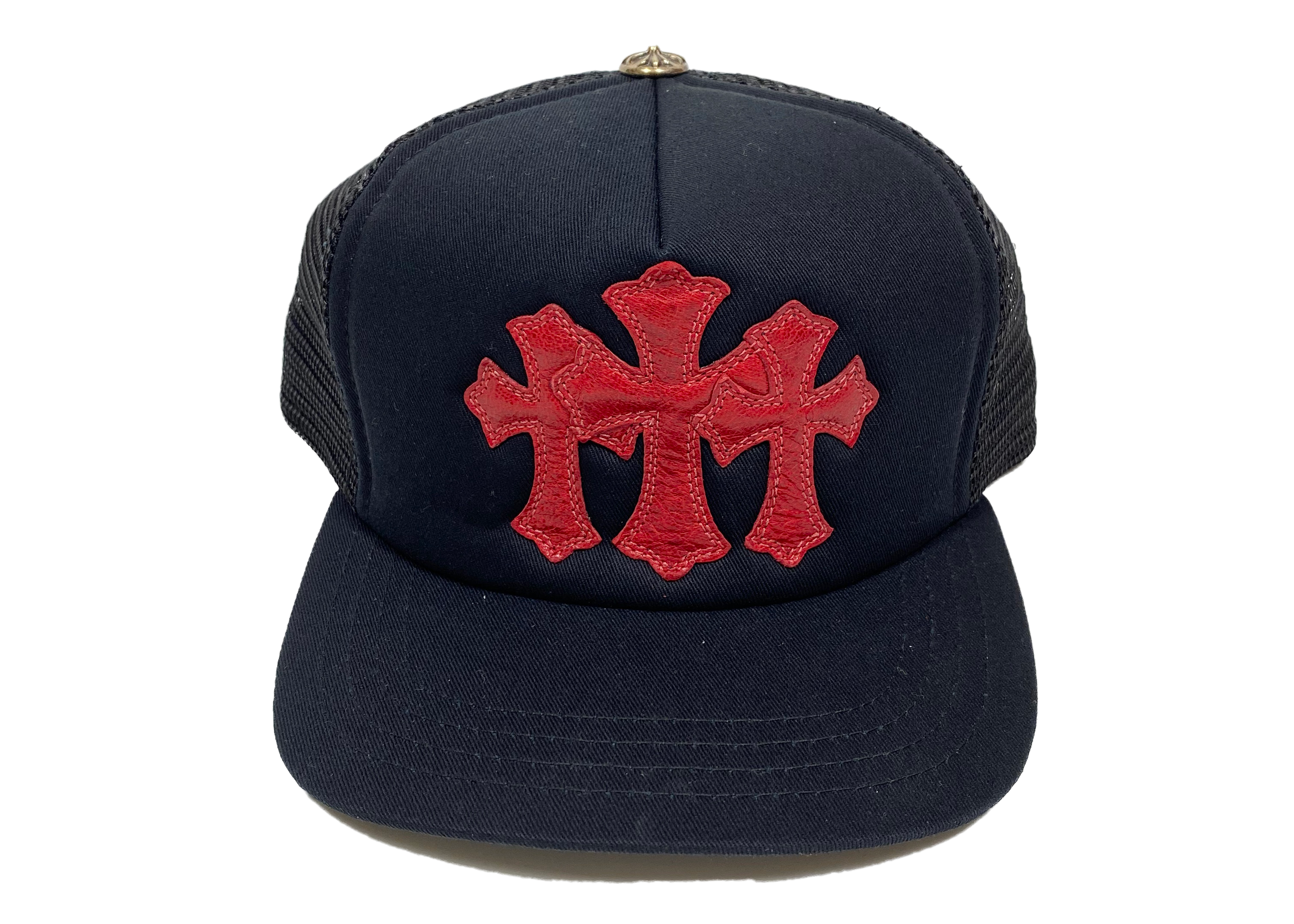 streetwear Chrome Hearts Cemetery Trucker Hat Black/Red