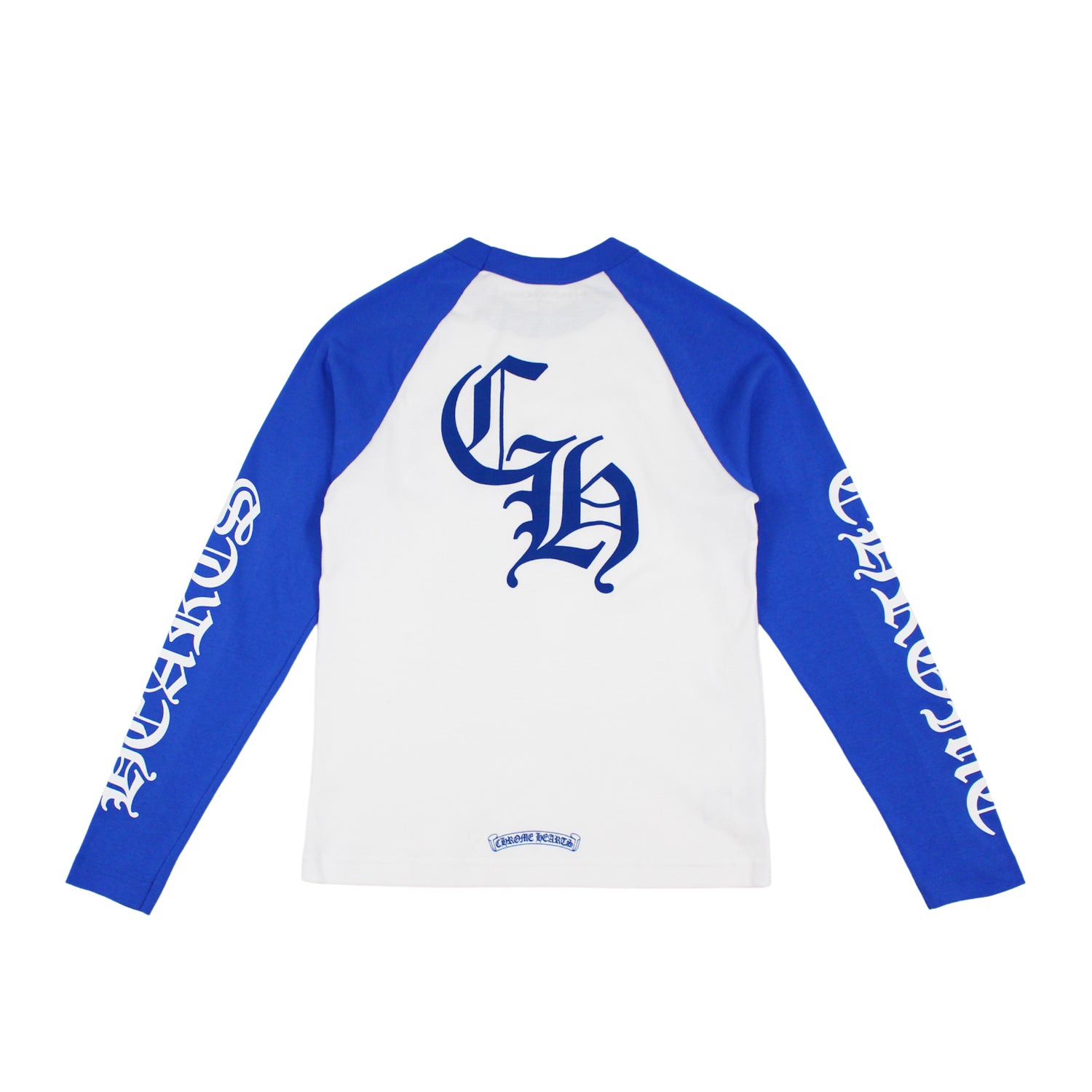 streetwear Chrome Hearts CH Baseball Shirt White/Blue
