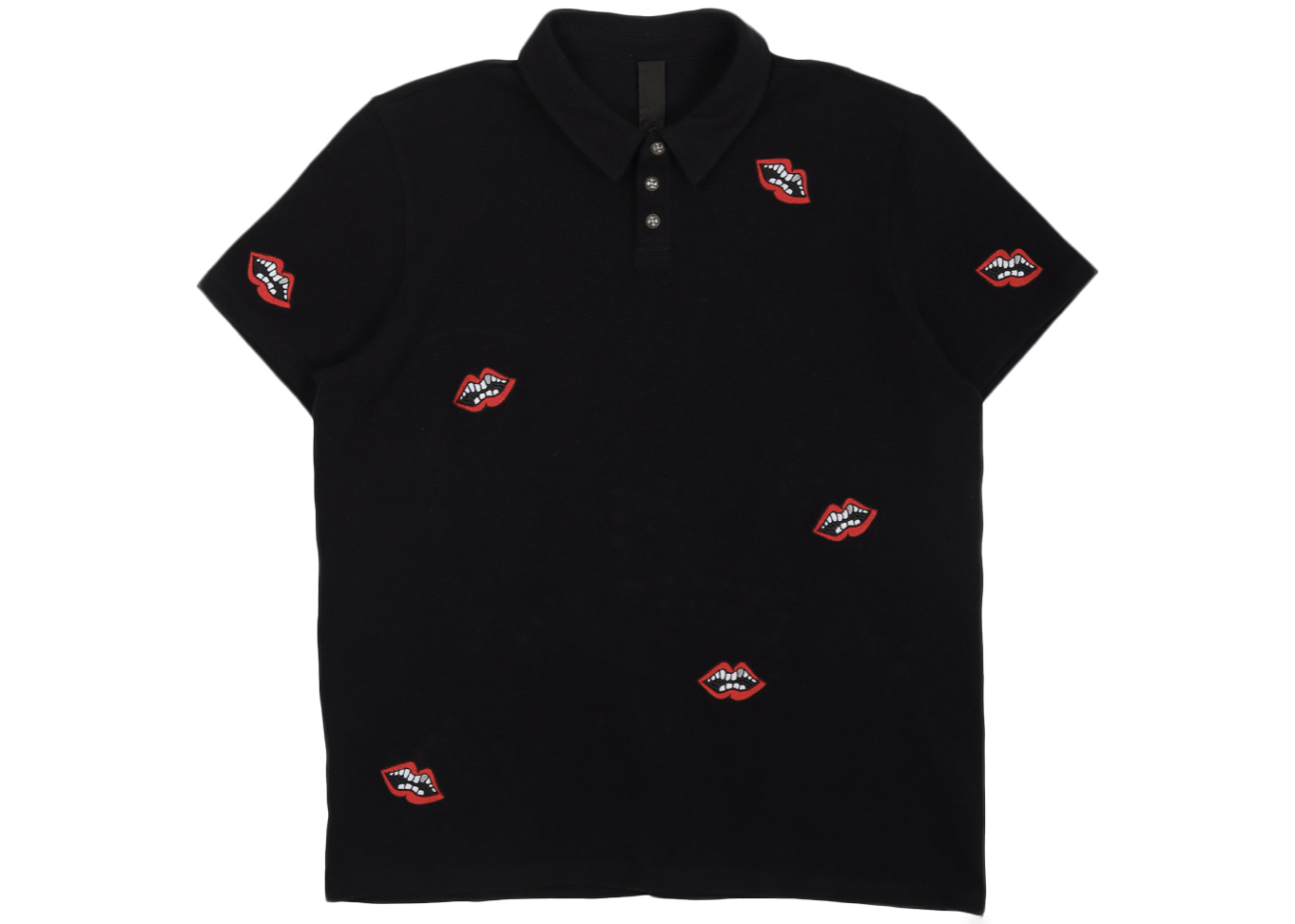 streetwear Chrome Hearts Matty Boy Chomper Polo Shirt Black