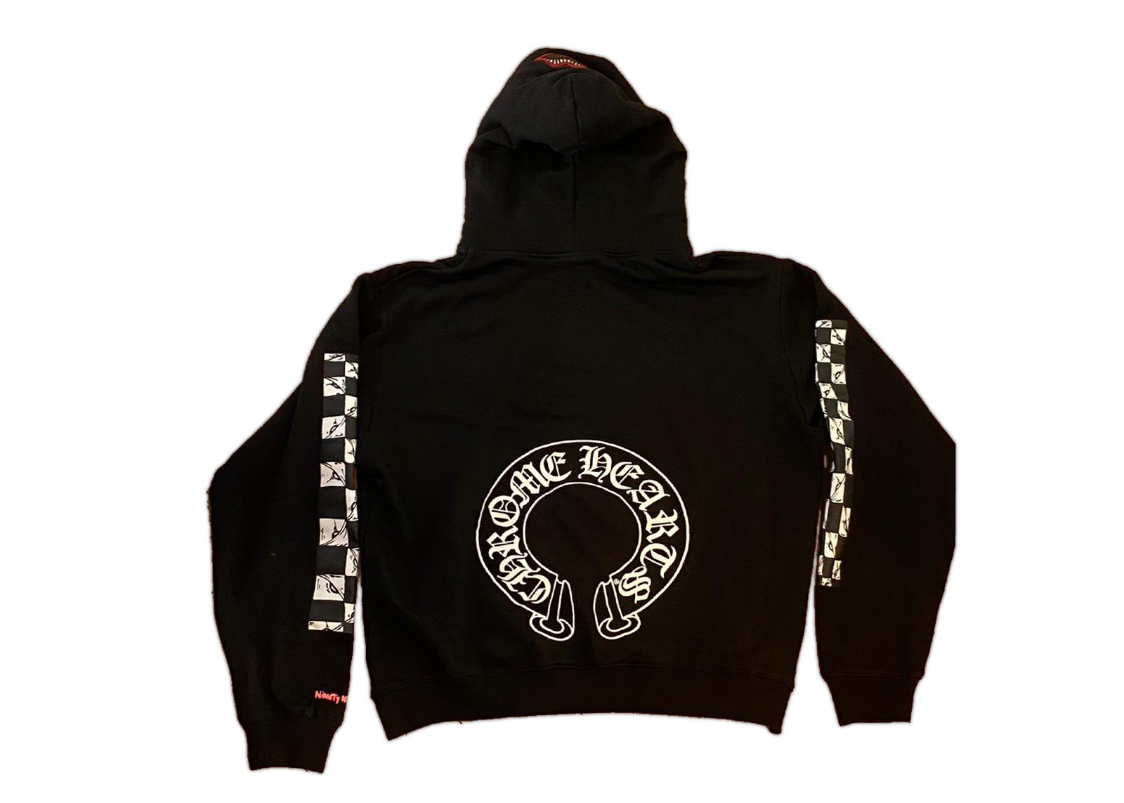streetwear Chrome Hearts Matty Boy Double Hood Chomper Hoodie Black