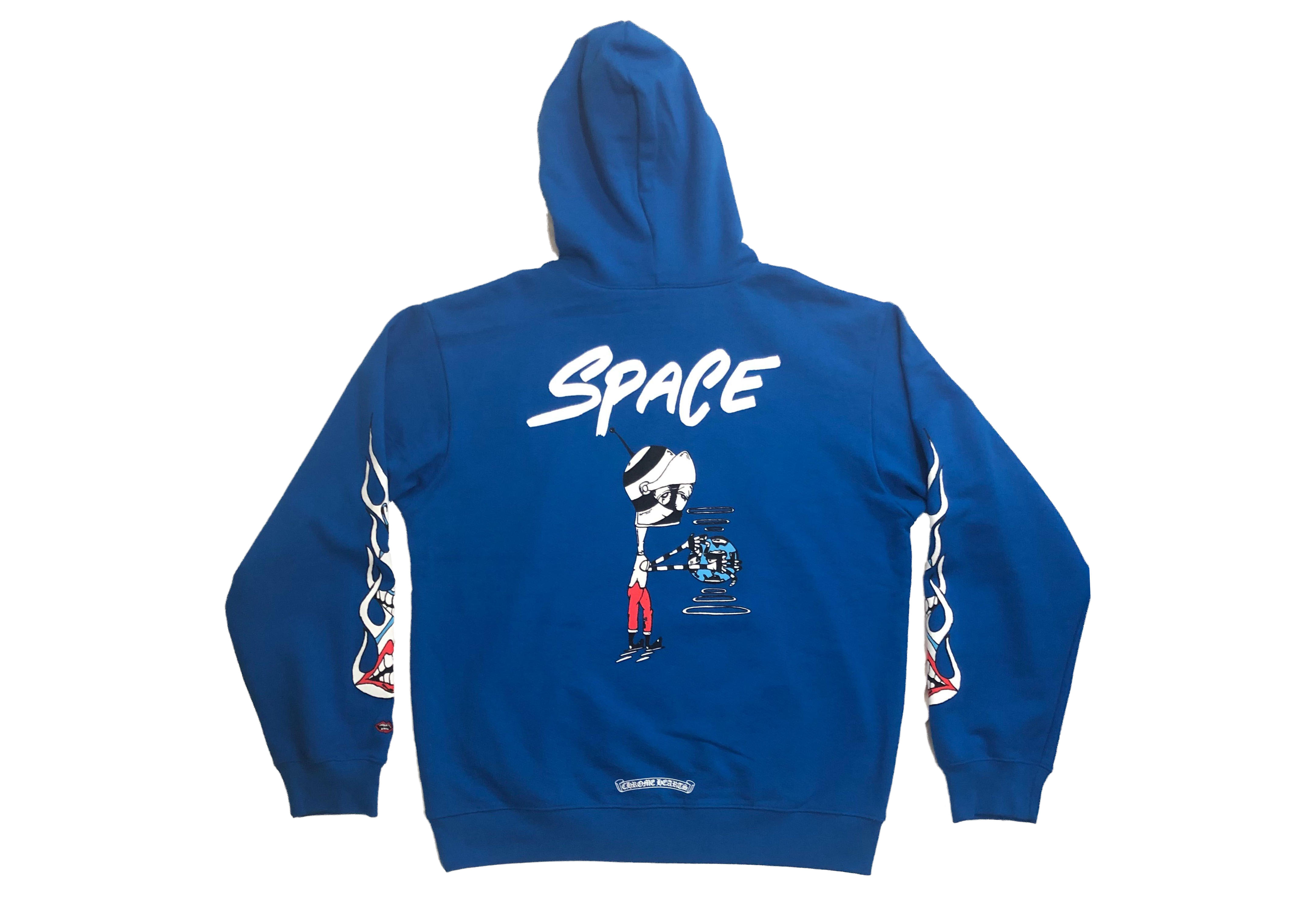 streetwear Chrome Hearts Matty Boy Space Hoodie Blue
