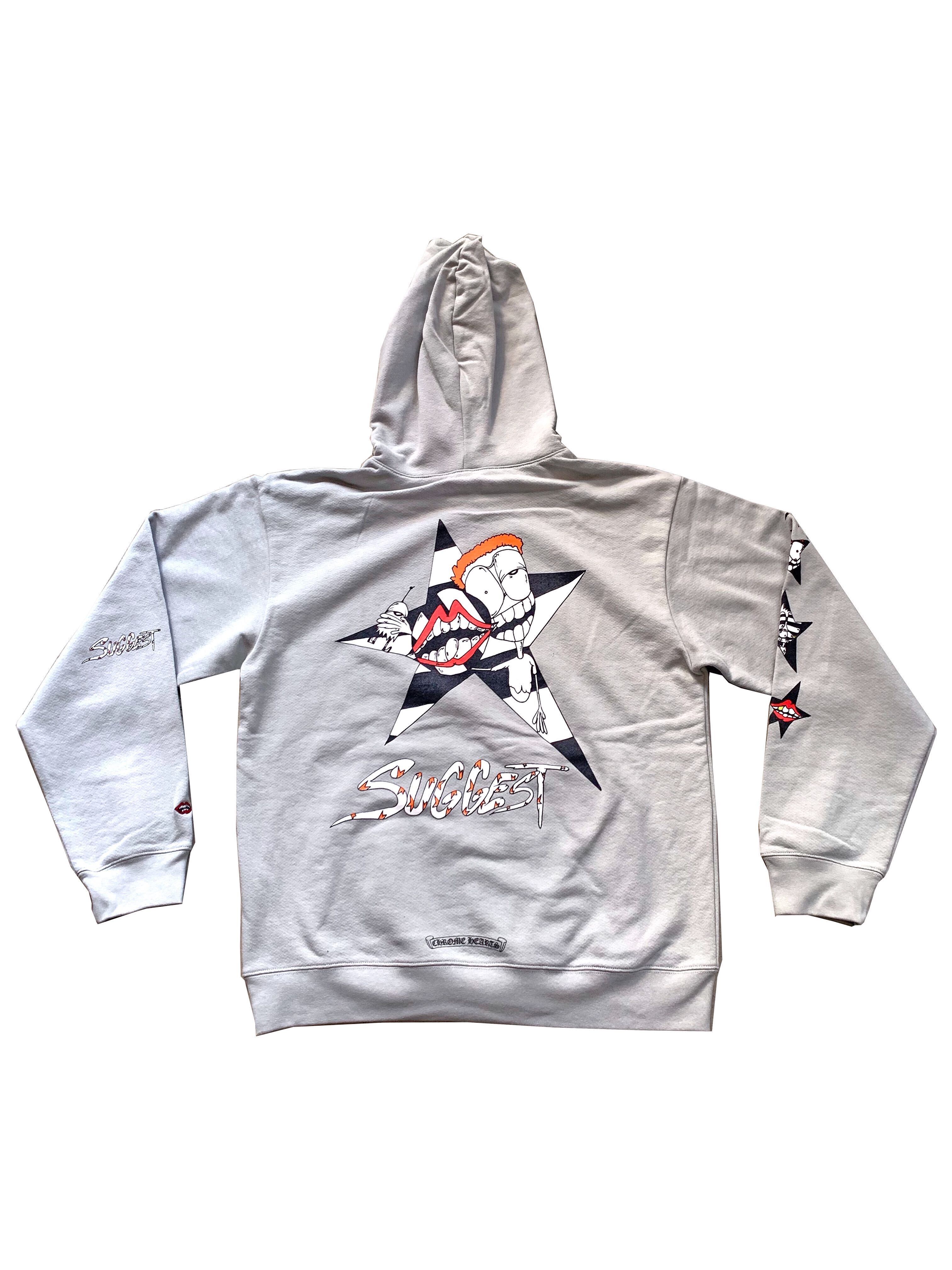 streetwear Chrome Hearts Matty Boy Suggest Hoodie Grey