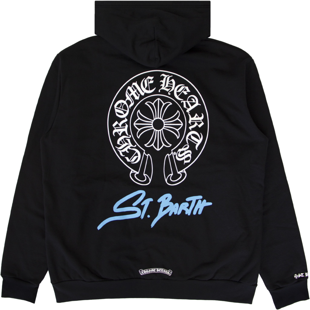 streetwear Chrome Hearts St. Barth Exclusive Zip Up Hoodie Black