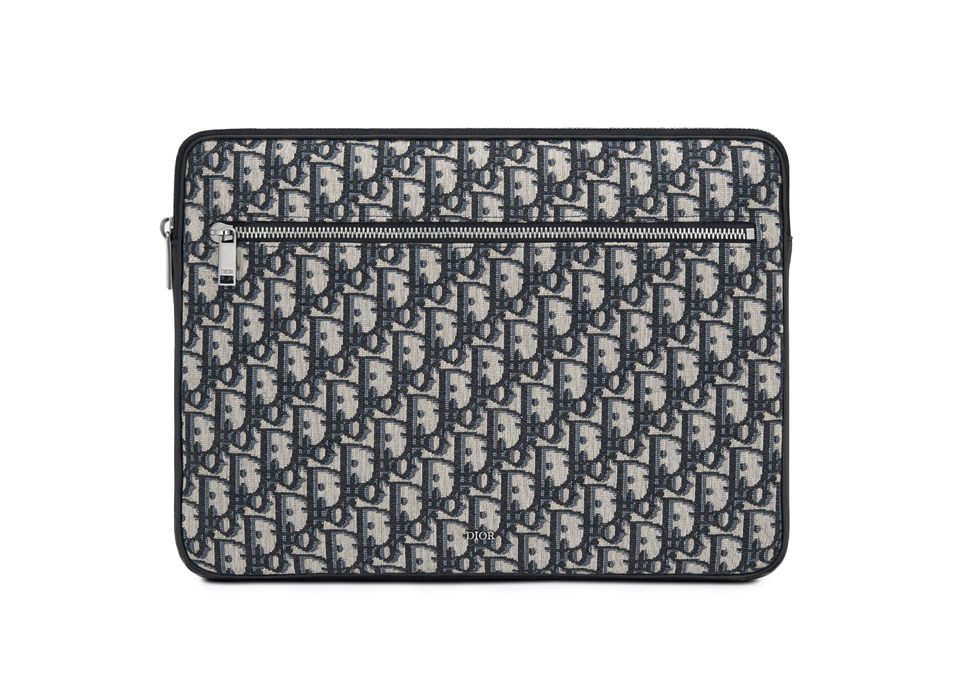 streetwear Dior Oblique Jacquard Laptop Case Beige Black