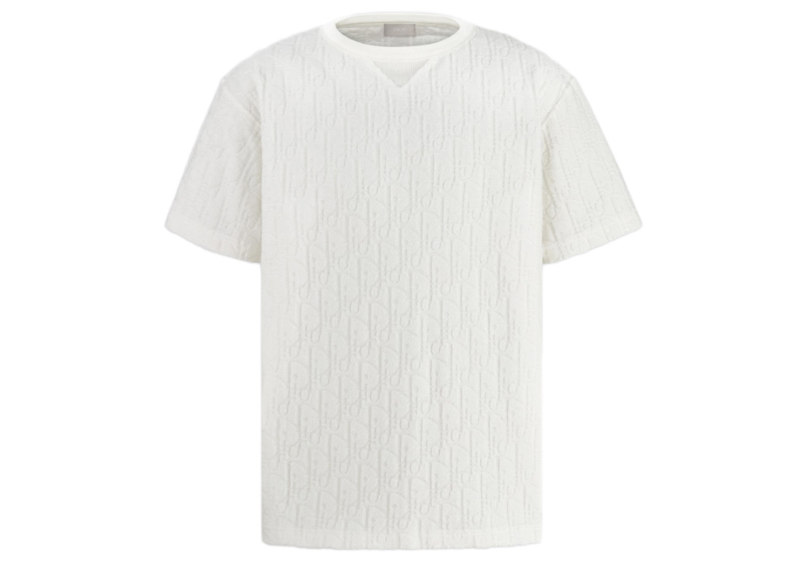 streetwear Dior Oversized Oblique T-shirt White