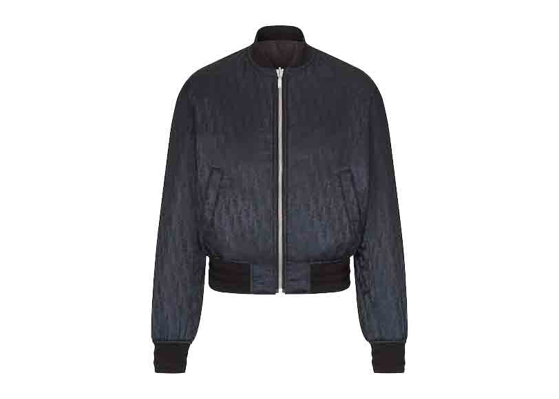 streetwear Dior Reversible Oblique Bomber Jacket Black
