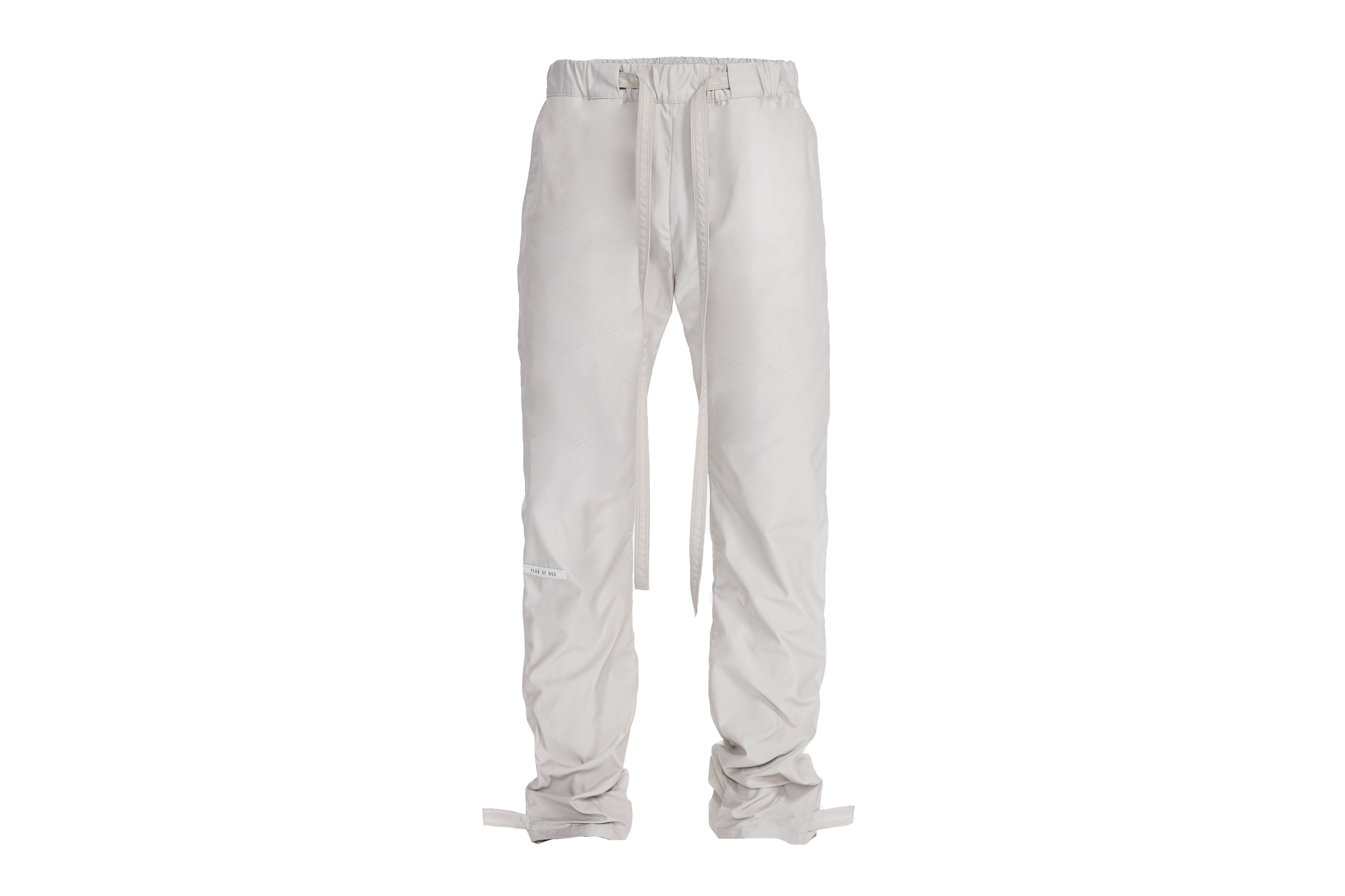 streetwear FEAR OF GOD Baggy Nylon Lounge Pants Bone