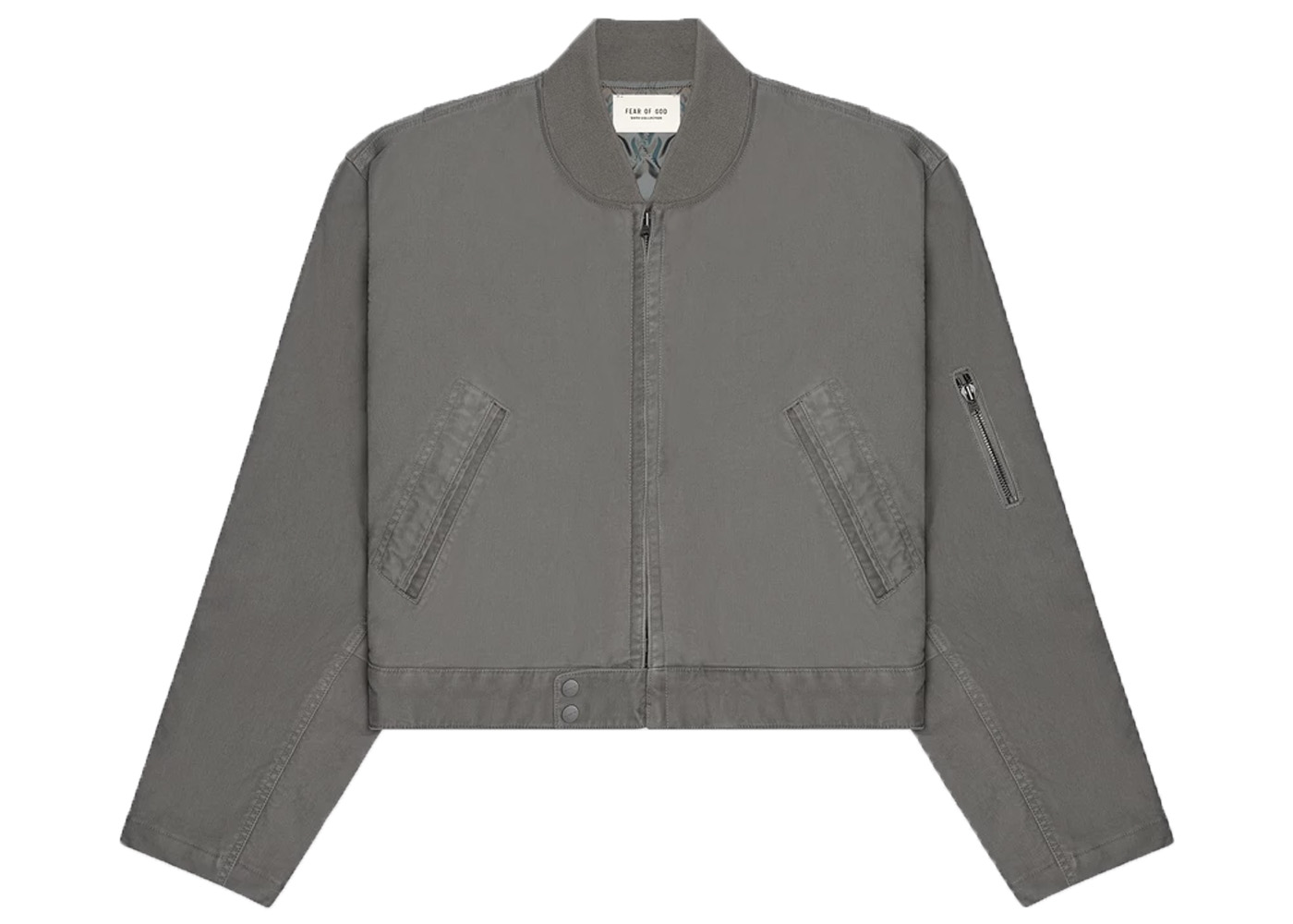 streetwear FEAR OF GOD Bomber Jacket God Grey