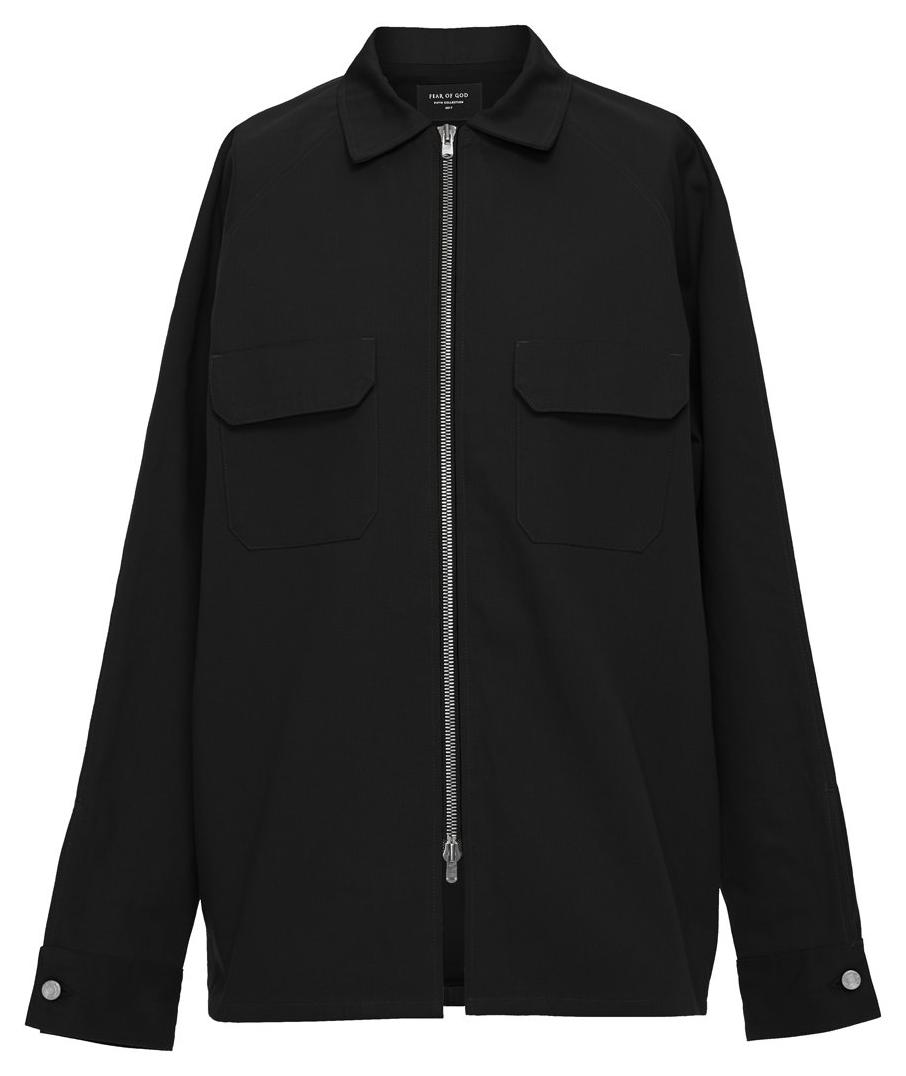 streetwear FEAR OF GOD Chino Workshirt Shirt Black