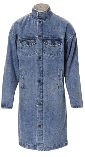 streetwear FEAR OF GOD Denim Deck Coat Indigo