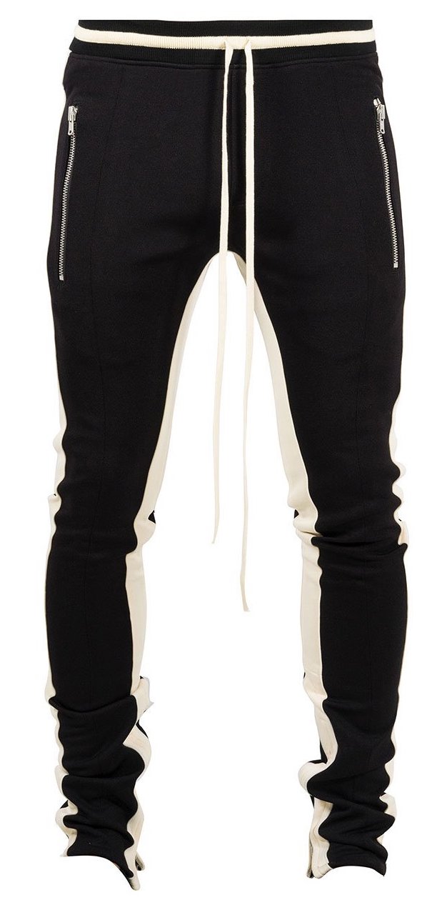 streetwear FEAR OF GOD Double Stripe Track Pants Black/White