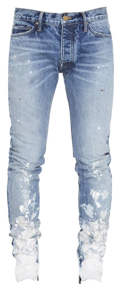 streetwear FEAR OF GOD Indigo Selvedge Painters Denim Jeans Indigo Romper