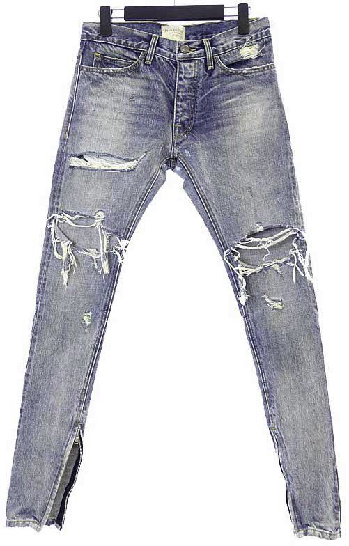FEAR OF GOD Second Batch Vintage Indigo Selvedge Denim Jeans Indigo streetwear