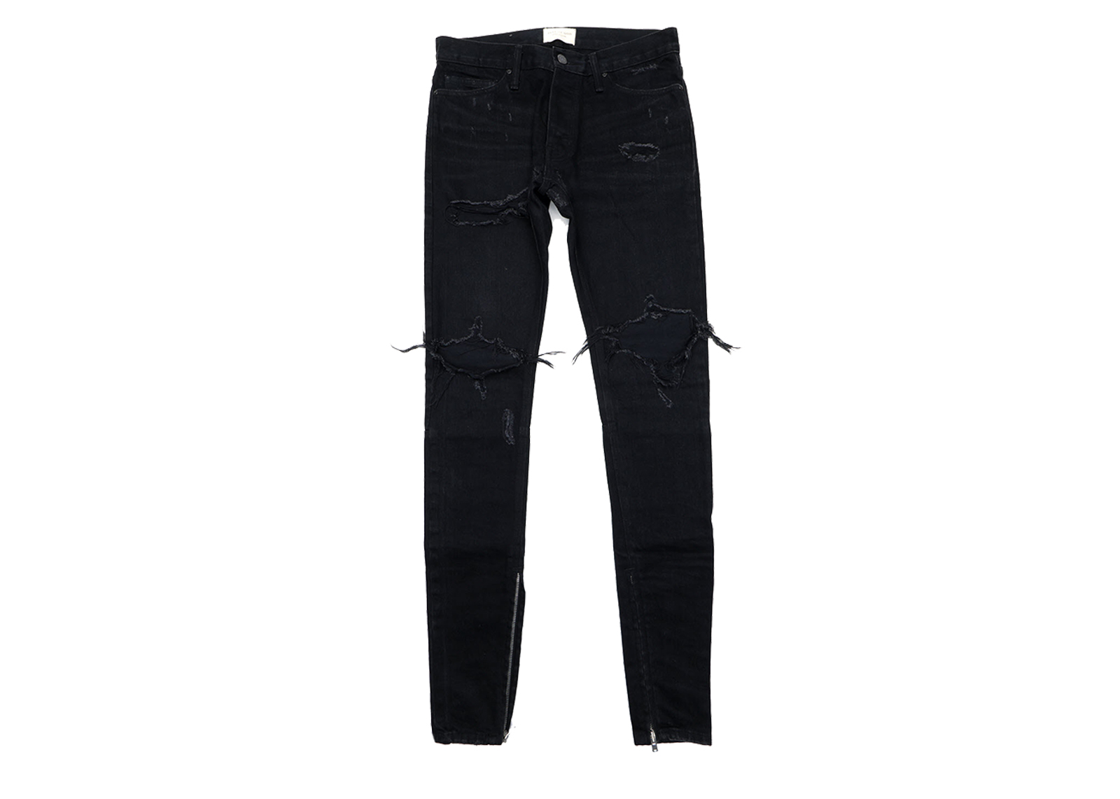 streetwear FEAR OF GOD SSENSE Vintage Black Selvedge Denim Jeans Vintage Black