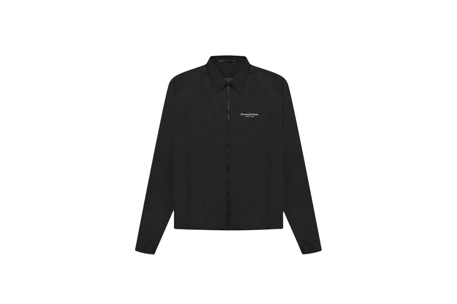 streetwear FEAR OF GOD x Ermenegildo Zegna Cotton Blend Souvenir Jacket Black