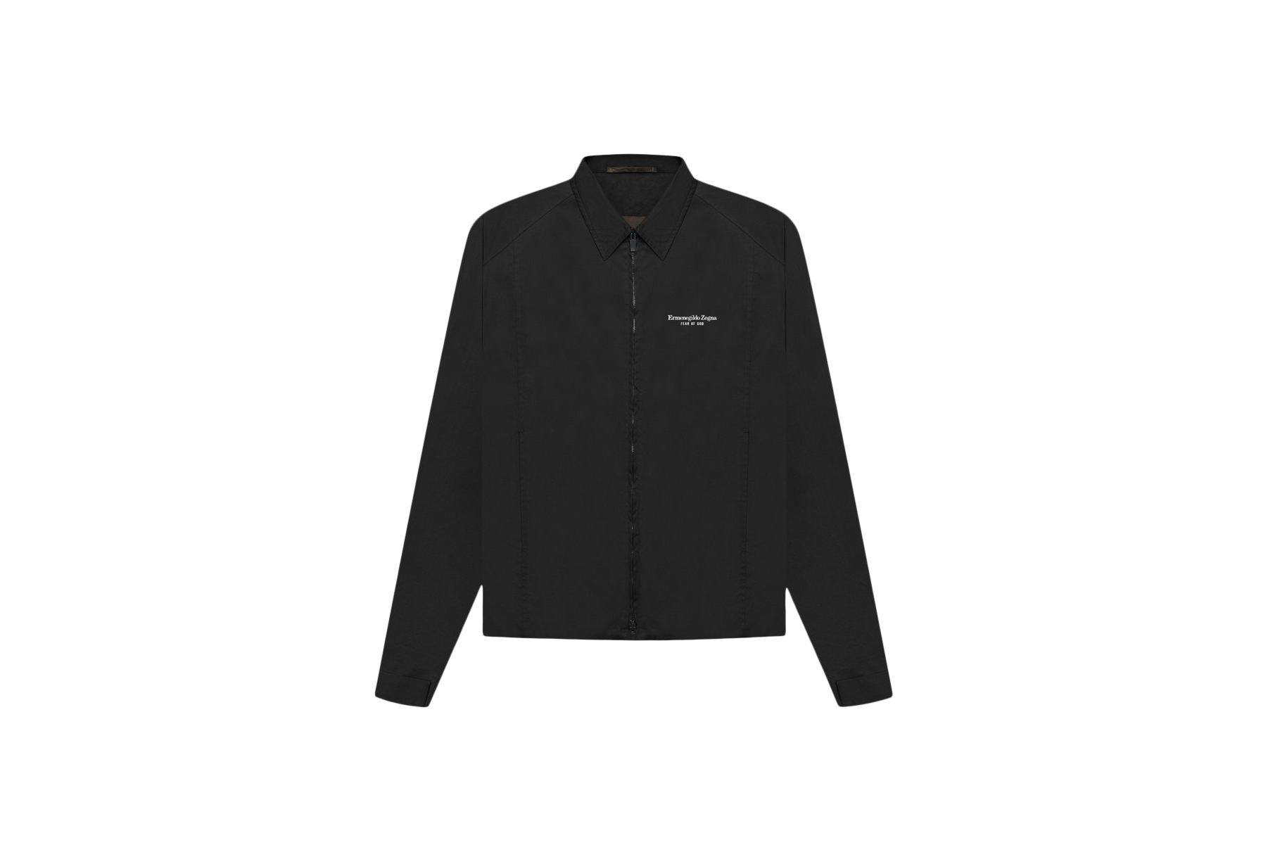 streetwear FEAR OF GOD x Ermenegildo Zegna Cotton Blend Souvenir Jacket Black