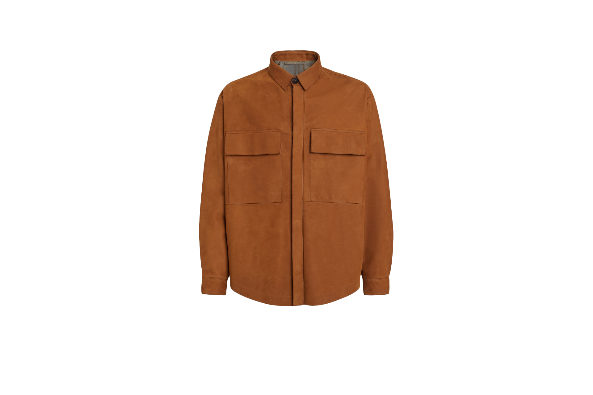 streetwear FEAR OF GOD x Ermenegildo Zegna Nubuck Overshirt Vicuna