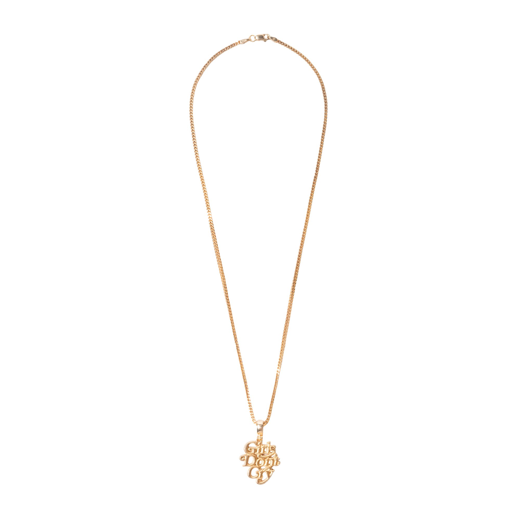 streetwear Girls Don't Cry Logo 14k Gold Chain Gold